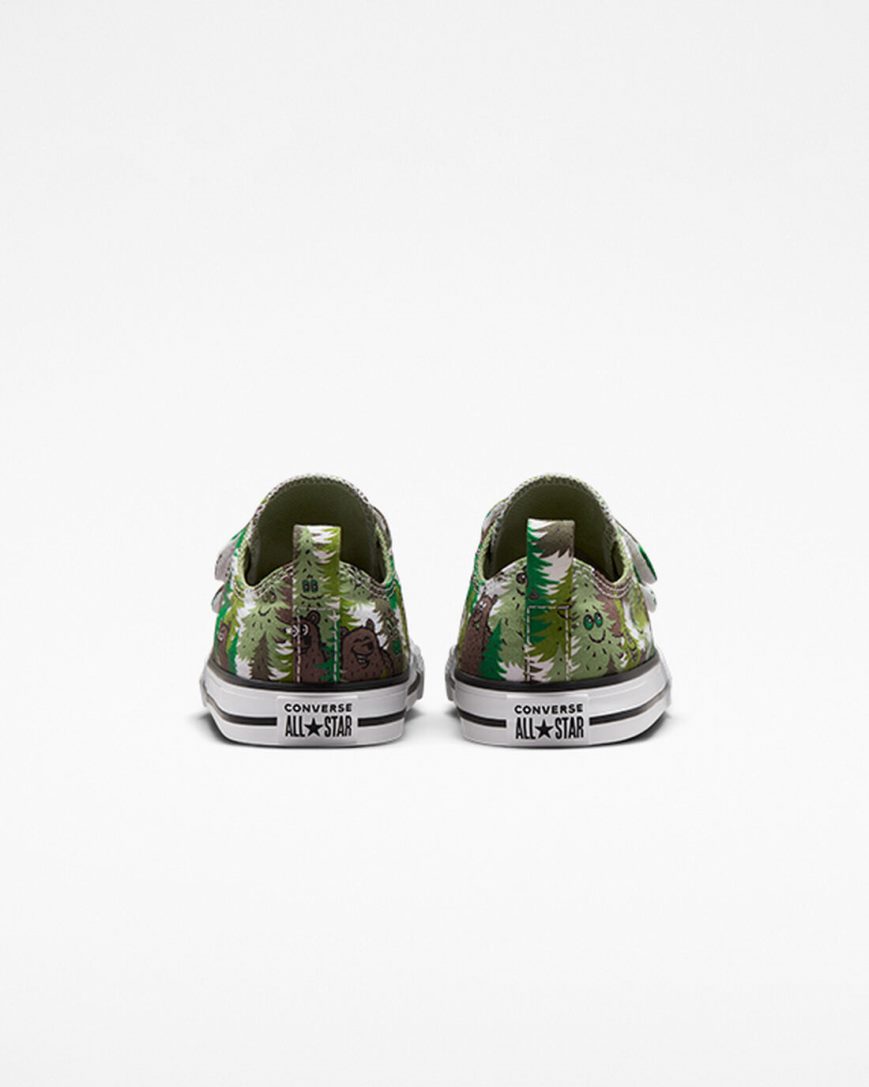 Tenisky Nizke Converse Chuck Taylor All Star Easy-On Forest Camo Dievcenske Biele Zelene | SK 5FJGZ3